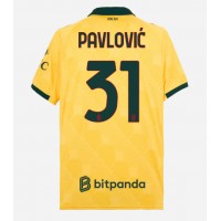 AC Milan Strahinja Pavlovic #31 Tretí futbalový dres 2025-26 Krátky Rukáv